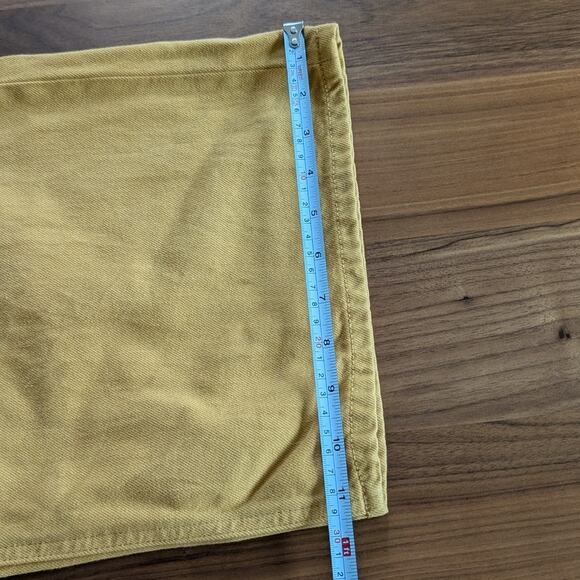 Marni Uniqlo Yellow Denim Baggy High Waist Wide Leg Logo Jeans, size 26x31 - Picture 11 of 11